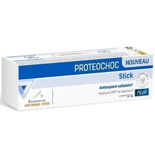PROTEOCHOC - Antioxydant Cellulaire 6 Sticks 5 ml Goût Orange-Citron - Pileje