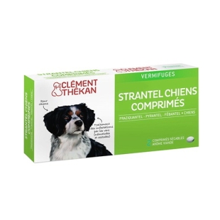 CLEMENT THEKAN Strantel vermifuge CHIENS (2 comprimes)