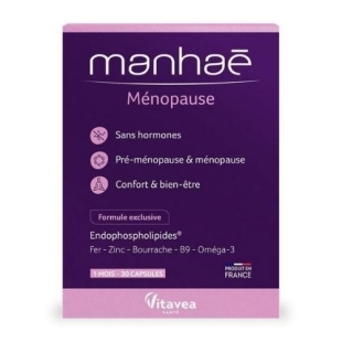 Manhaé Ménopause Sans Hormones 30 capsules