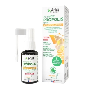 activox propolis spray gorge immunite plantes miel eucalyptus thym menthe