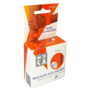 Bracelets Anti Nausées Mal des Transport Orange SMALL (2 bracelets voyage)
