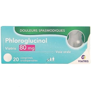 PHLOROGLUCINOL 80mg - Douleurs Spasmodiques - 20 comprimés orodispersibles - Viatris