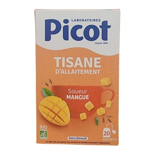 PICOT - Tisane d'allaitement mangue - sans fenouil - 20 sachets