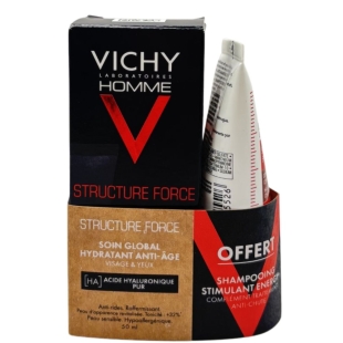 VICHY Homme - Soin Hydratant Anti Age 50ml +  Shampooing