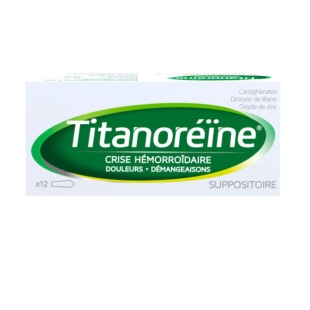 TITANOREINE Boite de 12 suppositoires 