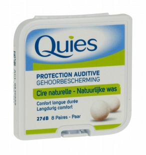 QUIES Protection auditive Cire naturelle (8 paires de boules Quies)