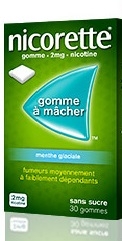 NICORETTE 2mg - MENTHE GLACIALE Sans Sucre -105 Gommes