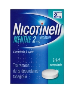 NICOTINELL Menthe 2 mg boîte de 144 comprimés