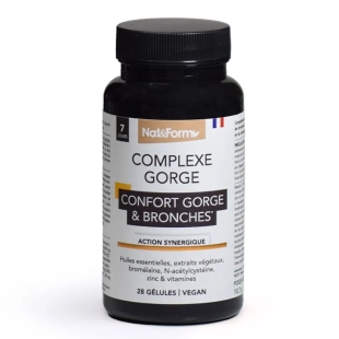 Nat & Form - Complexe Gorge & Bronches - 28 gélules