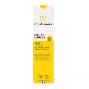 CicaManuka Soin Lèvres Réparateur IAA 15+ Miel de Manuka Bio 15 ml