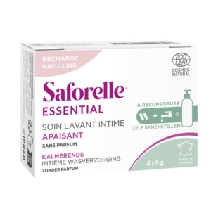 SAFORELLE - Recharge Soin Lavant Intime Apaisant - 4x6g