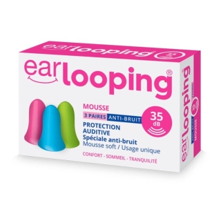 EARLOOPING - Mousse Anti-Bruit 35db (3 paires)