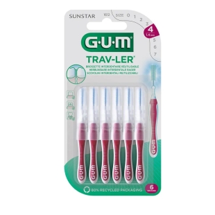 GUM TRAV-LER Brossettes interdentaires 1,4mm x6