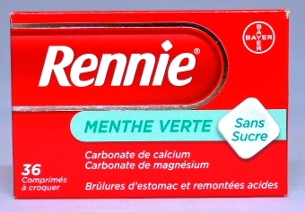 RENNIE Sans Sucre MENTHE VERTE boite de 36