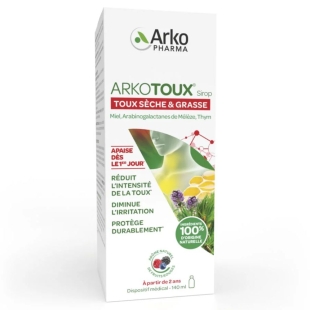 ARKOTOUX Sirop Arôme Fruits Rouges 140 ml