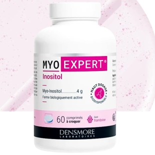 DENSMORE - Myo Expert Myo-Inositol 4 gr - 60 comprimés. Complément alimentaire à haut dosage  4g de myo-inositol  pour 3 comprimés.