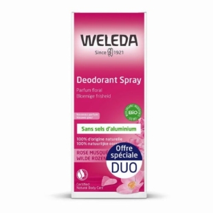 WELEDA - Déodorant BIO à la Rose Musquée - 2 x 100 ml