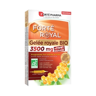 Forté Royal Gelée royale Bio 3500mg (10 ampoules) - Forté Pharma