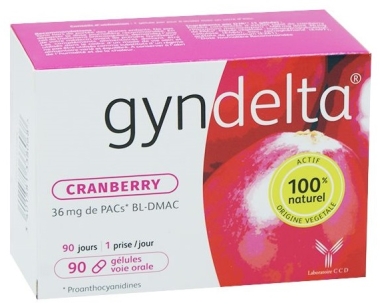 GYNDELTA CRANBERRY - Confort urinaire (90 gélules)
