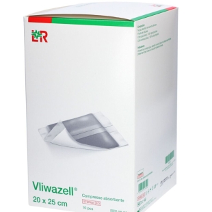 VLIWAZELL Pansement absorbant stérile 20x25 cm 10 unités