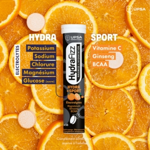 UPSA HYDRAFIZZ - Hydra + Sport Comrpimés Effervescents