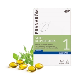 oleocaps voies respiratoires pranarom origan citronnier capsules huiles essentielles confort respiratoire défenses naturelles bio