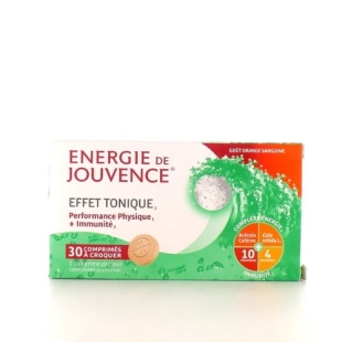 Energie de Jouvence Effet Tonique 30 comprimés à Croquer Orange Sanguine