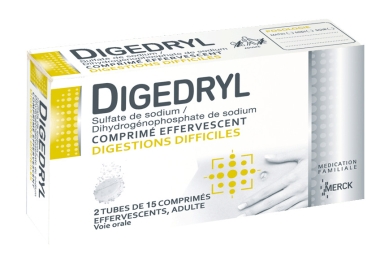 DIGEDRYL 2 tubes de 15 comprimés effervescents