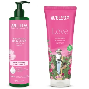 WELEDA  Coffret de Noël Corps à la Rose Lait Corps et Douche