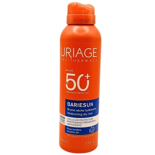 URIAGE Bariésun - Brume Solaire Sèche Hydratante SPF50+ très haute protection UVA-UVB.  Spray 200 ml.