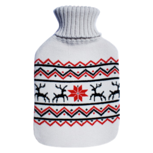 BOUILLOTTE Eau Caoutchouc avec Housse Décorée (2L)