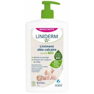LINIMENT Oléo-calcaire bio GILBERT à l'huile d'olive vierge (flacon pompe 1L)
