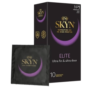 Boîte de préservatifs SKYN Elite ultra-fins sans latex pour des sensations naturelles