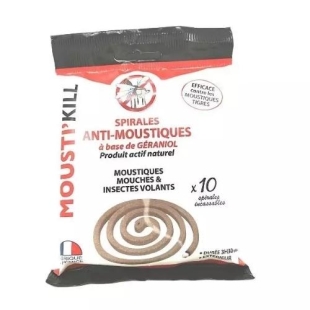 MOUSTI'KILL Spirales Anti-Moustiques x10