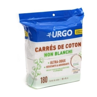 Urgo Carrés de Coton Non Blanchi Ultra-Doux 108 carrés