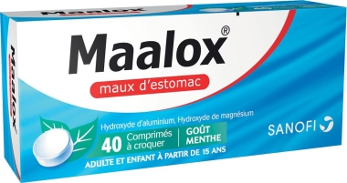 MAALOX Menthe Boîte de 40 comprimés à croquer