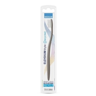 ELGYDIUM Brosse à Dents Style Recycled Médium