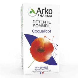 ARKOGELULES - Coquelicot Arkopharma - Boîte 45 Gélules