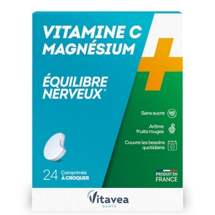 Vitavea - Vitamine C & Magnésium - 24 comprimés à croquer