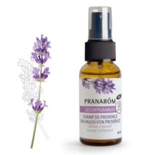 synergie diffusion champ de provence bio huiles essentielles lavande romarin relaxante pranarom