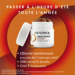 OENOBIOL - Perfect Bonze Autobronzant - Peau Claire - Capsules
