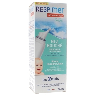 Respimer Décongestion Bébé Nez bouché Spray nasal hypertonique