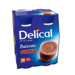 DELICAL Boisson Lactée CHOCOLAT (4 x 200ml)