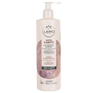 LAINO - Lait Corps Karité Nutritif Confort Peaux Très Sèches - 400 ml