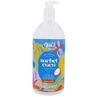 MKL - Gel Douche Sorbet Coco Sans Savon - Visage, Corps et Cheveux - 1 L