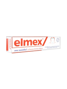 ELMEX Dentifrice Anti Caries sans Menthol -compatible homéopathie (75 ml)