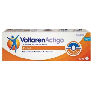 VOLTAREN - Actigo 1% Gel Anti - Inflammatoire Entorses Contusions - 60 g /100 g