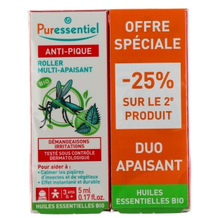 PURESSENTIEL - Anti-pique Multi-apaisant BIO - Lot 2 Roller 5ml