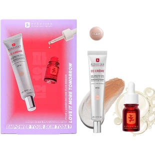 ERBORIAN - Coffret Les Iconiques - CC Crème SPF30 40ml + Skin Therapy 10ml. Teinte  clair.
