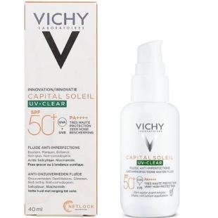 VICHY - Capital Soleil UV Clear SPF 50 Fluide anti-imperfections - 40ml